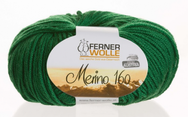Ferner Wolle "Merino 160" Flaschengrün